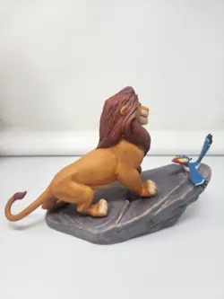 Rare HTF Disney Store Park Exclusive Porcelain Figure Mufasa Zazu Morning Report - Image 2