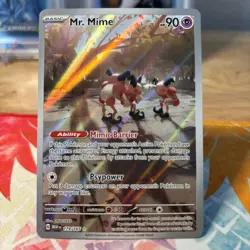 Pokemon Mr. Mime SV 151 179/165 Illustration Rare Full Art Holo English - Image 1