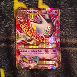 Pokemon TCG M Gengar EX XY166 Promo Full Art Holo Psychic Mega 210 HP - Image 1