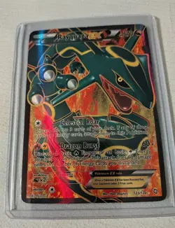 Rayquaza EX 123/124 Dragons Exalted Ultra Rare Full Art Holo Basic 170 HP Eng - Image 1