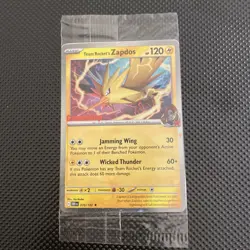 Team Rockets Zapdos GameStop Black Star Promo Edition Stamped Pokemon Not Sealed - Image 1
