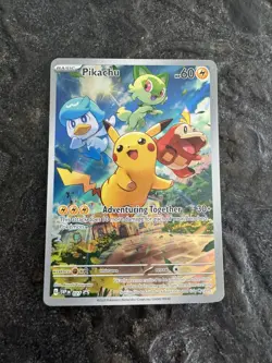 Pikachu - 027 #27 (Holo) (NM) SV: Scarlet & Violet Promo Cards SVP Pokemon - Image 1