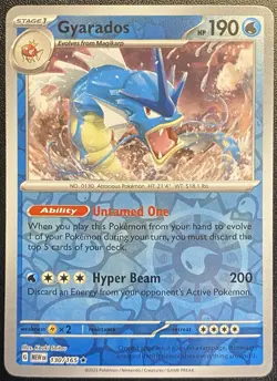 Gyarados Reverse Holo Rare 130/165 Pokemon TCG Scarlet & Violet 151 NM Free Ship - Image 2