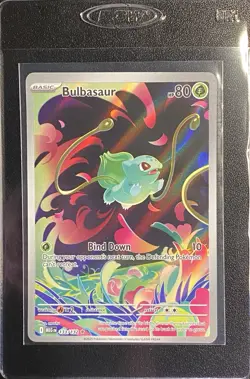 Bulbasaur Full Art IR 133/132 Pokemon TCG Mega Evolution Illustration Rare NM* - Image 3