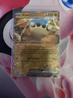Pokemon TCG Klawf EX Sv03: Obsidian Flames Holo Double Rare Card 120/197 - Image 1