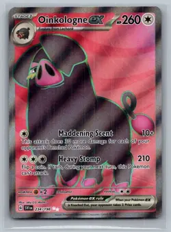 Oinkologne ex 234/198 Ultra Rare Scarlet & Violet Pokemon Holo Near Mint - Image 1