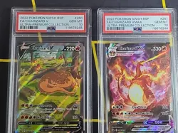 Pokemon Promos Charizard V #260 & Charizard VMAX #261 PSA 10 GEM MINT SEQUENTIAL - Image 2