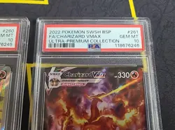 Pokemon Promos Charizard V #260 & Charizard VMAX #261 PSA 10 GEM MINT SEQUENTIAL - Image 5