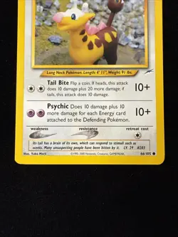 Girafarig - Neo Destiny - 66/105 - Pokemon TCG - LP - Image 3