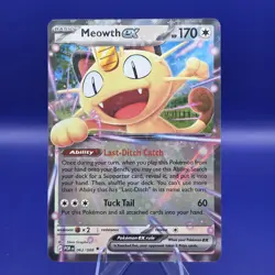 Meowth ex 062/088 Double Rare Holo Perfect Order Pokemon NM - Image 1