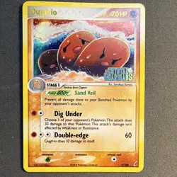 Pokemon TCG Dugtrio 5/100 Crystal Guardians Reverse Holo Rare English 70 HP - Image 1