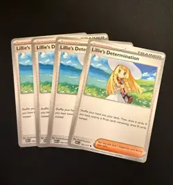 4x Lillie's Determination 192/217 - Ascended Heroes - Pokemon TCG Playset - NM - Image 1