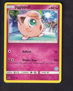 Jigglypuff 71/111 Alolan Ninetales Trainer Kit 22 Crimson Invasion Pokemon NM - Image 1