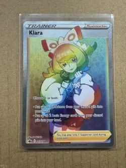 Klara (Secret Rare Holo) 217/198 Swsh06: Sword & Shield - Chilling Reign Pokemon - Image 1