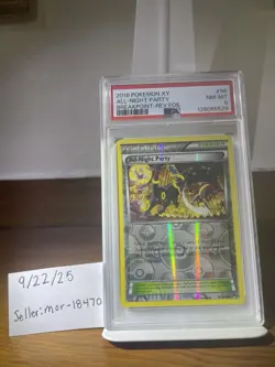 PSA 8 All-Night Party 96/122 Reverse Holo Umbreon Pokemon Breakpoint LOW POP - Image 1