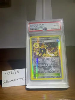 PSA 8 All-Night Party 96/122 Reverse Holo Umbreon Pokemon Breakpoint LOW POP - Image 2
