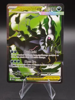 MEGA DARKRAI EX 101/084 FULL ART POKEMON TCG PITCH BLACK NEAR MINT - Image 1