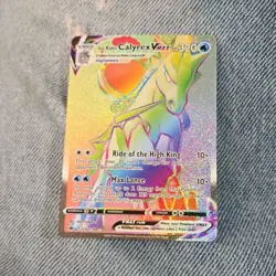 Pokemon Ice Rider Calyrex VMAX 202/198 Chilling Reign Full Art Holo Secret - Image 1