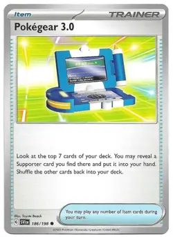 Pokegear 3.0 186/198 Common Scarlet & Violet Pokemon Near Mint - Image 1