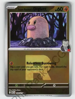 Team Rocket's Diglett (Team Rocket) 100/217 Ascended Heroes Reverse Holo NM/M - Image 1