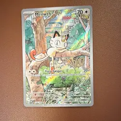 Pokemon Meowth 106/094 Me02 Phantasmal Flames Illus Rare Holo Basic 70 HP Eng - Image 1