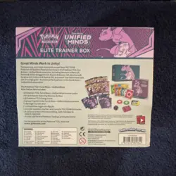 Pokemon TCG Sun & Moon Unified Minds Elite Trainer Box, English, Mewtwo & Mew - Image 2