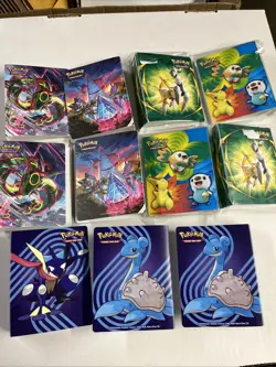 Pokemon TCG Mini Portfolio Binder (60-Pocket) Arceus Collector Chest - 11 Total - Image 1