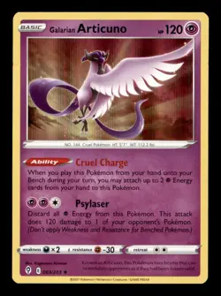 GALARIAN ARTICUNO 063/203 HOLO RARE EVOLVING SKIES NM/M - Image 1