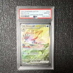 Pokemon 2024 Sv08 Surging Sparks Milotic ex 237/191 SIR Holo PSA 10 EN - Image 1