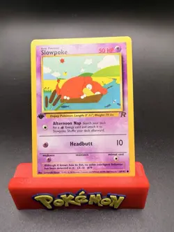 Pokemon Team Rocket: Slowpoke 67/82 1st Edition Common PACK FRESH M-NM - Image 1