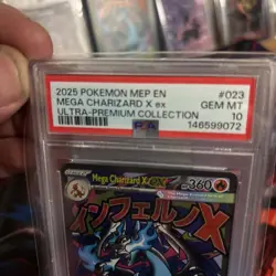 Pokemon TCG Mega Charizard X EX UPC Black Star Promo #023 PSA 10 - Image 2