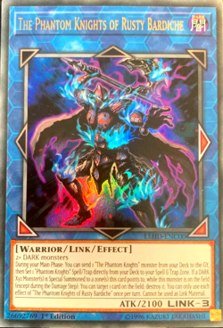 The Phantom Knights of Rusty Bardiche Ultra Rare 1st Ed. LEHD-ENC00 YuGiOh Card - Image 1