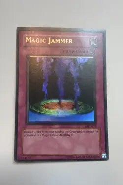 Yu-Gi-Oh Magic Jammer MRD-128 Ultra Rare Unlimited Misprint Foil Shift Error MP - Image 1