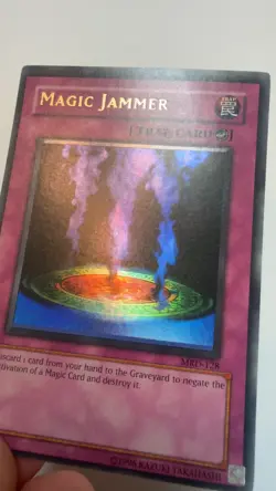 Yu-Gi-Oh Magic Jammer MRD-128 Ultra Rare Unlimited Misprint Foil Shift Error MP - Image 2