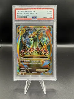 Pokemon TCG M Charizard EX Evolutions Ultra Rare Full Art Holo PSA 9 101/108 - Image 1