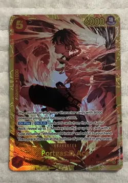 One Piece Portgas D. Ace OP16-118 SEC Secret Rare English - Image 1