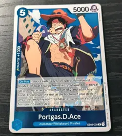 One Piece CCG Portgas D. Ace Anime 25th Collection R Foil Card EB02-028 NM - Image 1