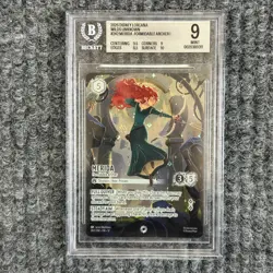 Disney Lorcana Merida Iconic BGS 9 Formidable Archer 242/204 Wilds Unknown - Image 1