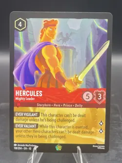Disney Lorcana-Whispers in the Well-Hercules-Mighty Leader-#118-Base -NM - Image 3