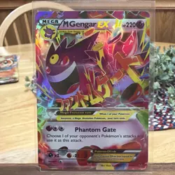 Pokemon M Gengar EX Full Art Mega Holo Card XY Phantom Forces 35/119 HP 220 LP - Image 1