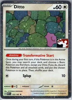 Ditto - 132/165 Holo Prize Pack Series Cards NM - Image 1