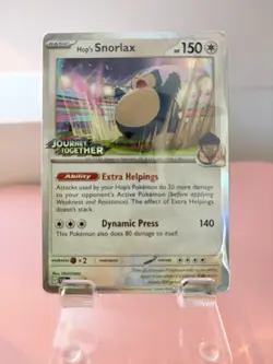 Pokemon Journey Together Prerelease 40 Card SEALED Deck: Hop’s Snorlax Promo - Image 1