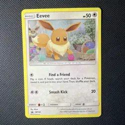 Eevee Cosmos Holo SM184 Sun & Moon Pokemon Card - Image 1