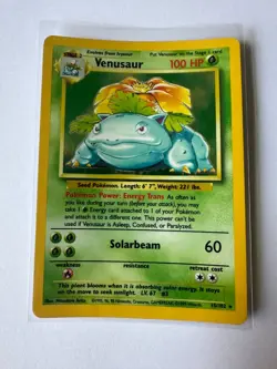 Pokemon TCG Venusaur Base Set 15/102 Holo 1999-2000 Wizards Base Set Card NM - Image 1