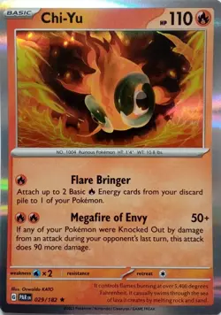 029/182 CHI-YU | RARE HOLO | PARADOX RIFT POKEMON CARD - Image 1