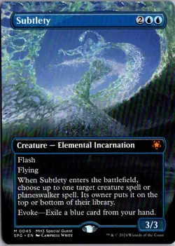 Subtlety (Borderless) 45 Mythic Special Guests Magic: The Gathering LP - Image 1