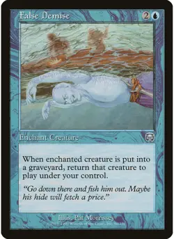 False Demise #80 Mercadian Masques NM - Image 1