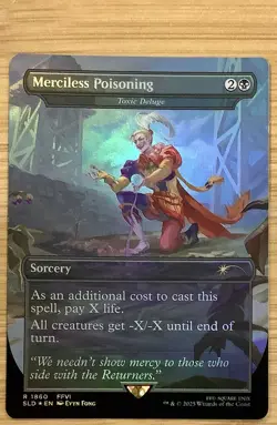 Merciless Poisoning Toxic Deluge Rainbow Foil FINAL FANTASY Secret Lair MTG - Image 1
