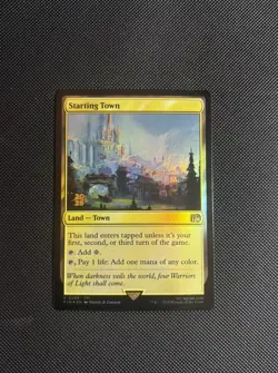 MTG Starting Town (289/116) Final Fantasy Promos LP FOIL- Prerelease - Image 1