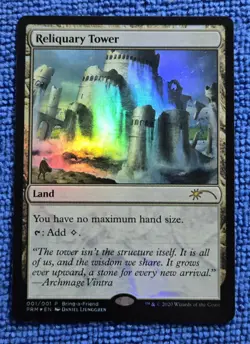 MTG 1x Reliquary Tower (Bring a Friend Promo) Foil - Image 1